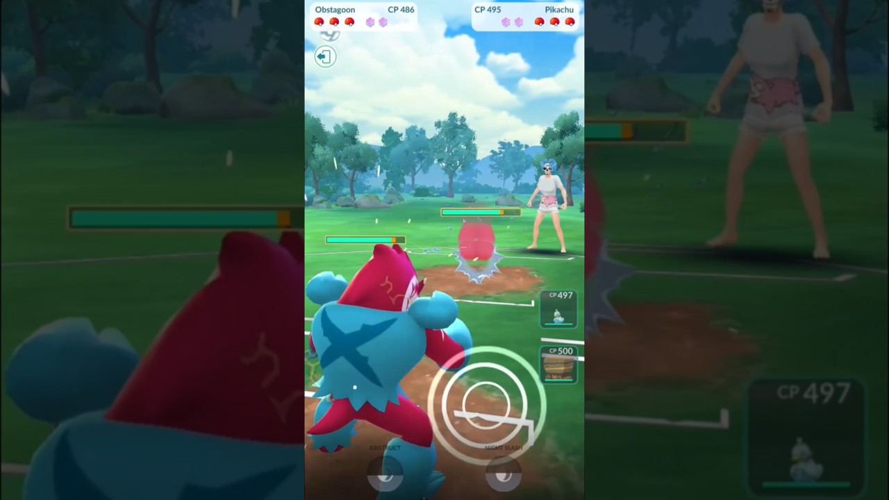 Obstagoon vs Detective Pikachu || Pokémon Go || #pokemongo pok