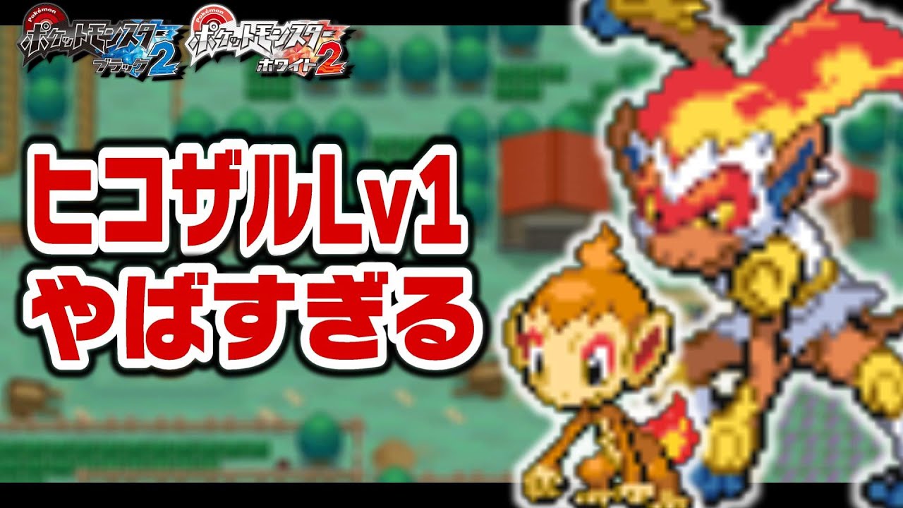 ヒコザルLv1がイッシュ地方の最初のポケモンだったら【ゴウカザル/モウカザル】