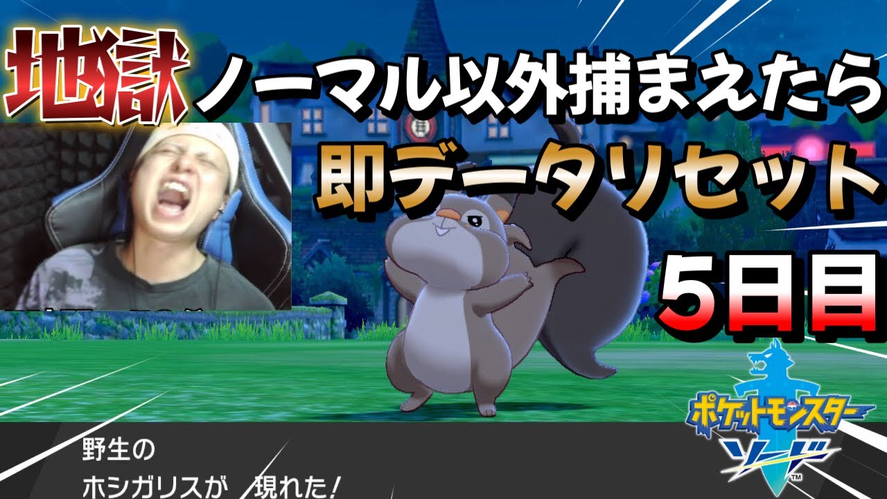 【ポケモン剣盾】地獄のノーマル縛り!!5日目※概要欄必読