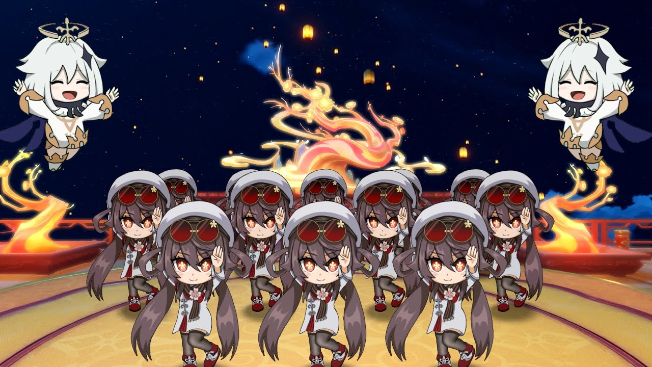 阿波踊りする胡桃