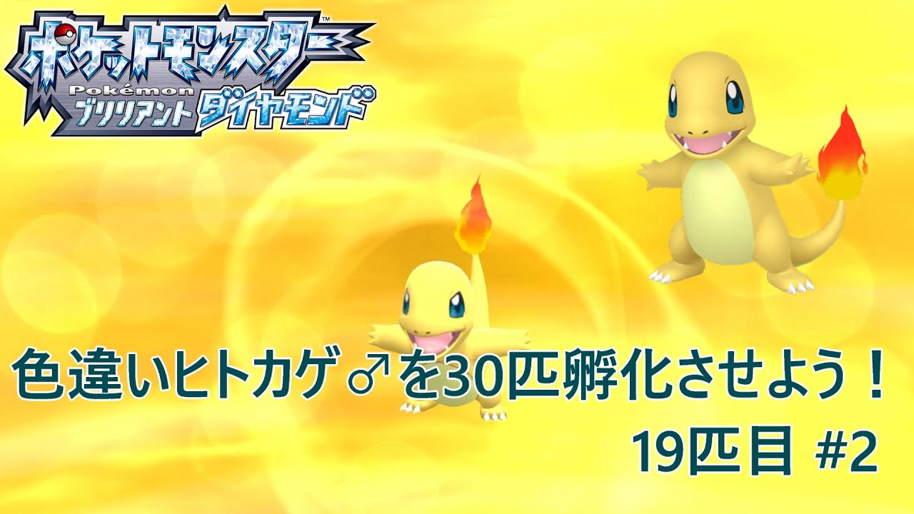 【ポケモンBDSP】色違いヒトカゲ♂を30匹孵化させよう！【色違い】 19匹目 #2