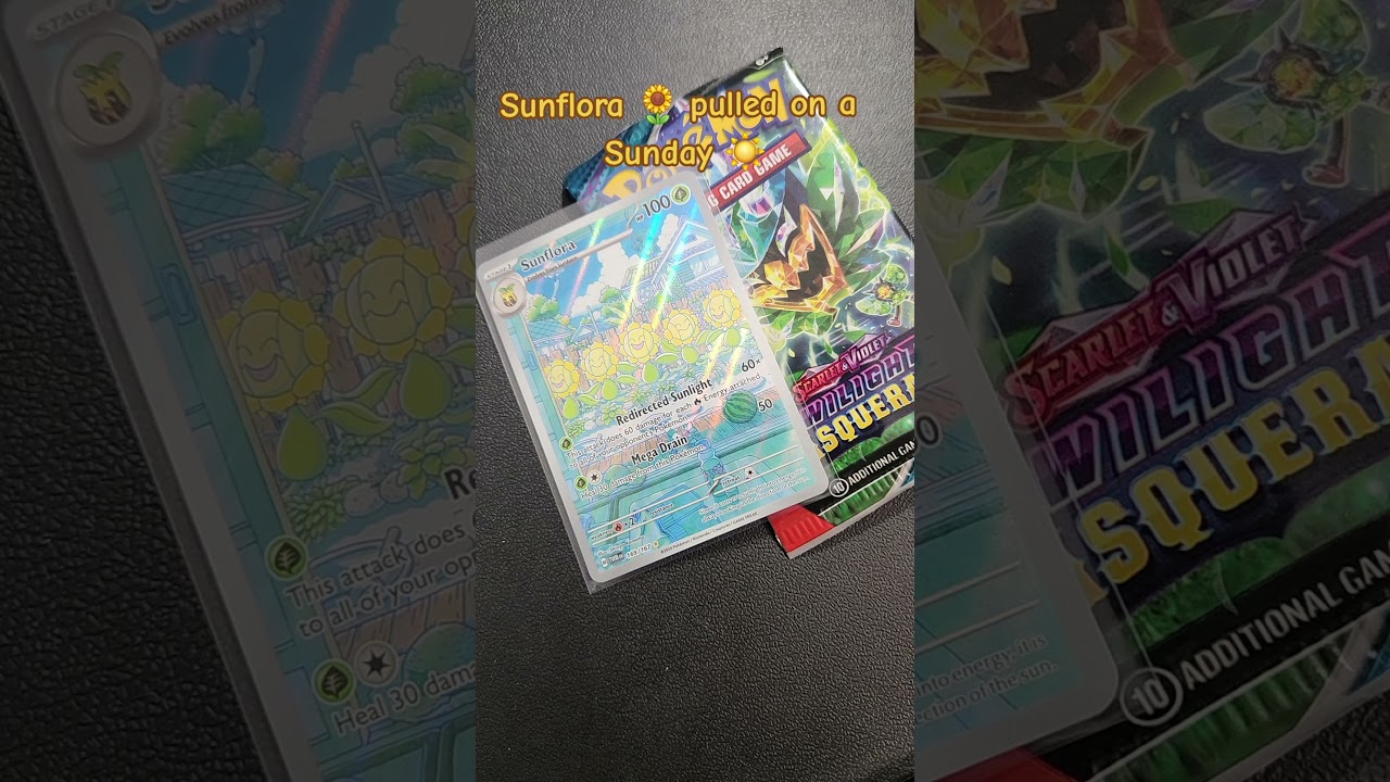 Sunflora on a Sunday #pokemon #pokemontcg #pokemoncards #pokemoncommunity #pokémon #shorts