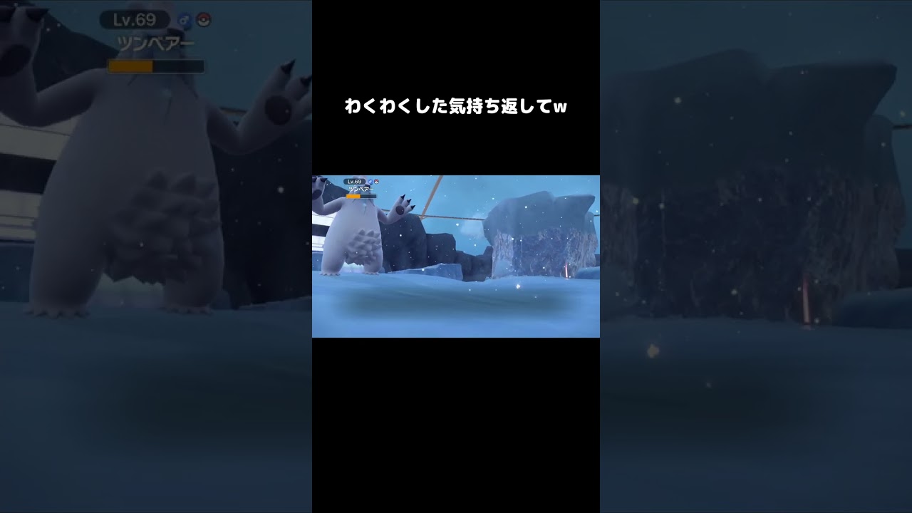 ゲットしても反応薄くてツンベアーが可哀想