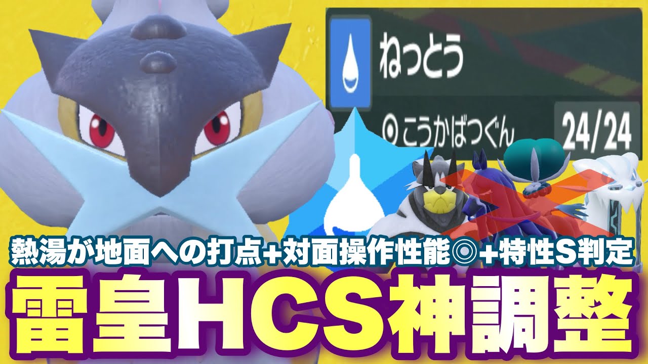 【 金銀雷 】これぞ神調整。このライコウ、めちゃ強いです。【 ポケモンsv 】