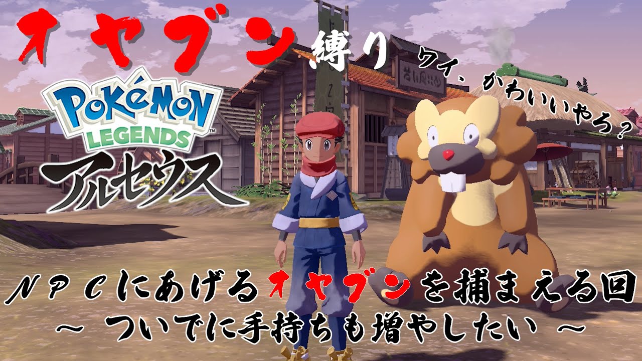 ビーダルは可愛い（真理）【Pokémon LEGENDS アルセウス】#3 縛り詳細は概要欄に記載