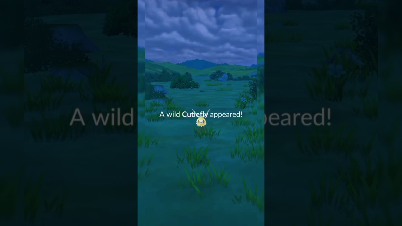 Catching a Cutiefly pokemon go in the wild #pokemongo #cutiefly #pokemon