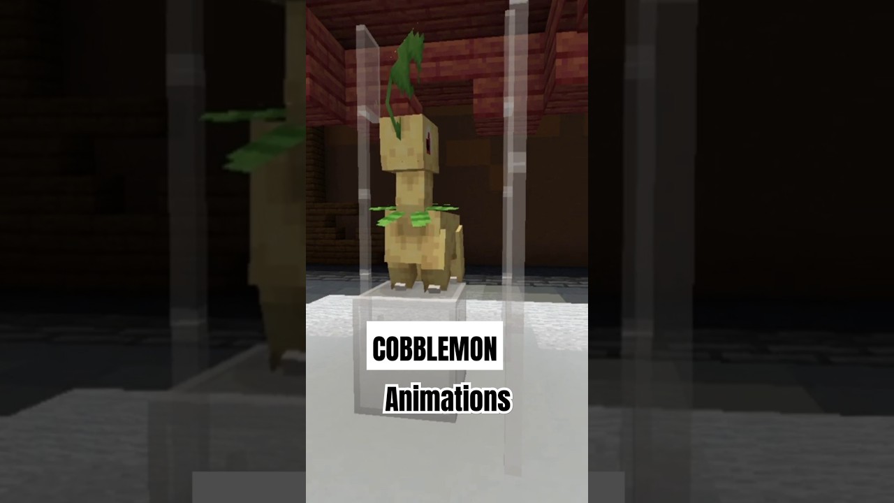 Bayleef Animations:Cobblemon Minecraft Pokemon #cobblemon #pokemon #minecraft #animation #pixelart