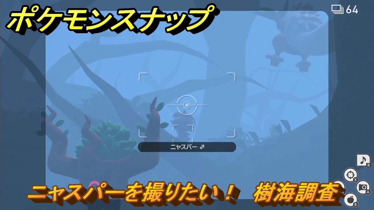 ポケモンスナップ　ニャスパーを撮りたい！　樹海調査レベル２　＃３７　【New ポケモンスナップ】