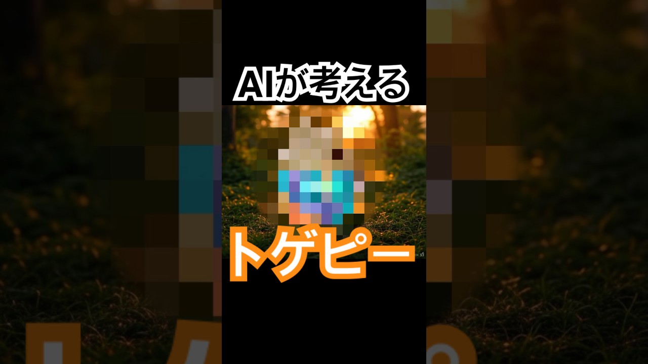 本家よりレアそうなAIが考える「トゲピー」