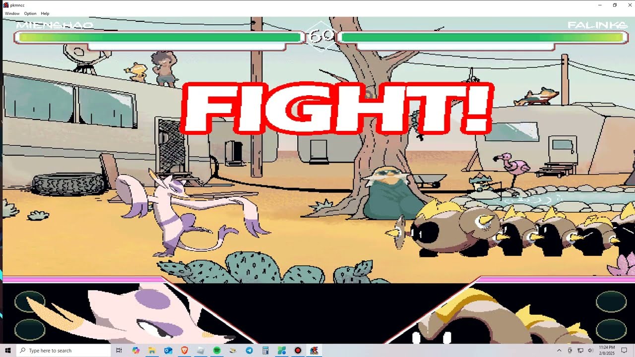 Pokémon close combat spamming with mienshao on the path gameplay!