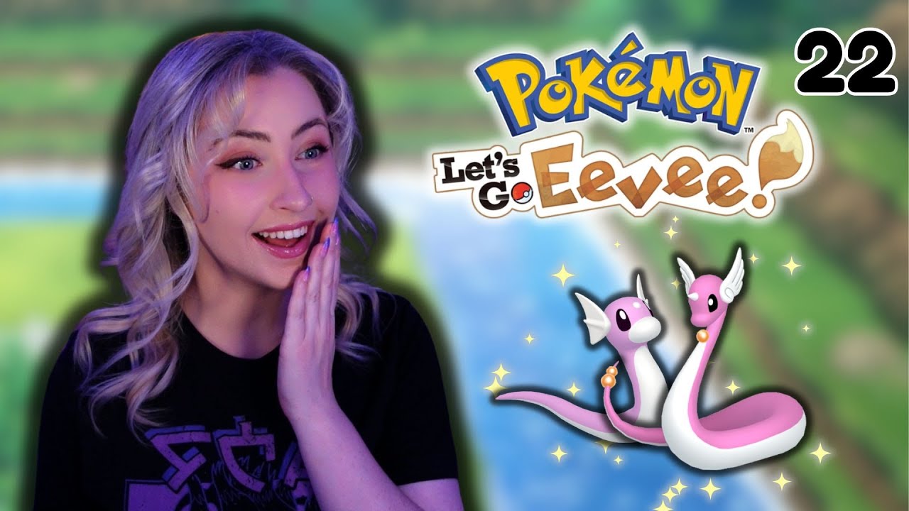 Finding Shiny Dratini FINALLY!! Shiny Badge Quest [Part 22] | Pokemon Let's Go Eevee