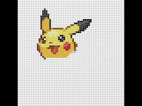 Let's Draw Pikachu in Pixel Art !
