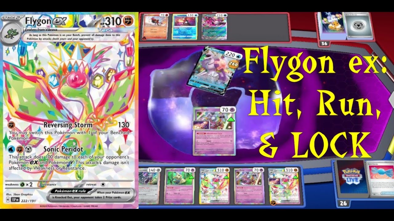 Flygon ex Profile:  Hit, Run and Lock The Game Down