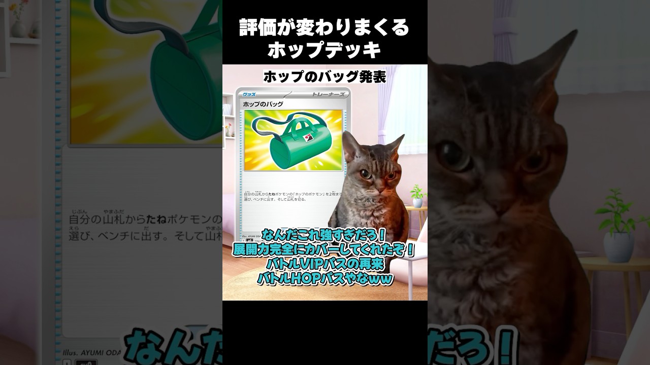 発表後の評価がいったりきたりだったホップデッキ、ちゃんと環境入り！！ #猫ミーム #猫マニ #catmemes