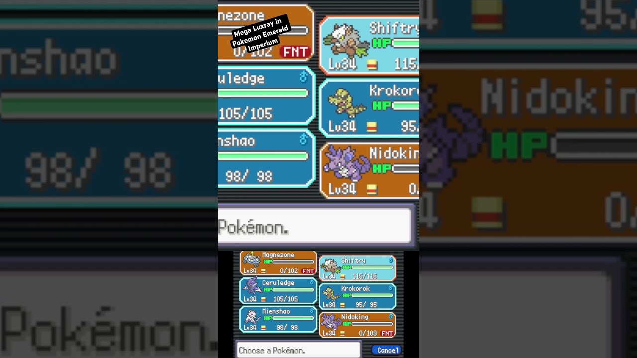 Mega Luxray in Pokemon Emerald Imperium #pokemonemeraldimperium #pokemon #shorts #scout6456