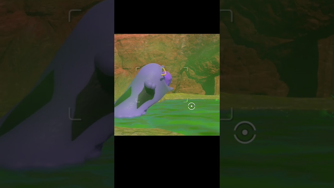 ドガースを食べる、マルノーム　#ポケモン #ポケモンスナップ #ドガース　#マルノーム