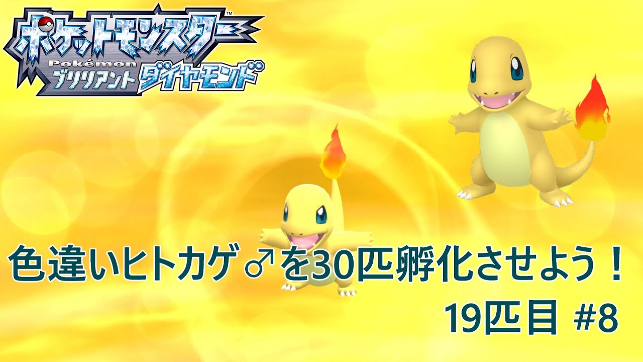 【ポケモンBDSP】色違いヒトカゲ♂を30匹孵化させよう！【色違い】 19匹目 #8