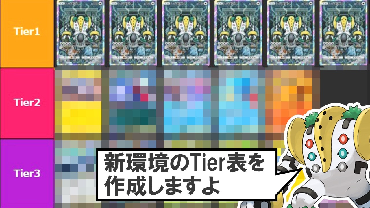 ポケポケ新環境で暴れてるデッキ達をTier表にしていきます