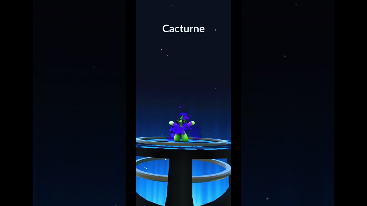 Pokémon Evolution Shadow Cacnea to Cacturne ➡️ Pokemon GO Gameplay #Shorts #PokemonGOShorts