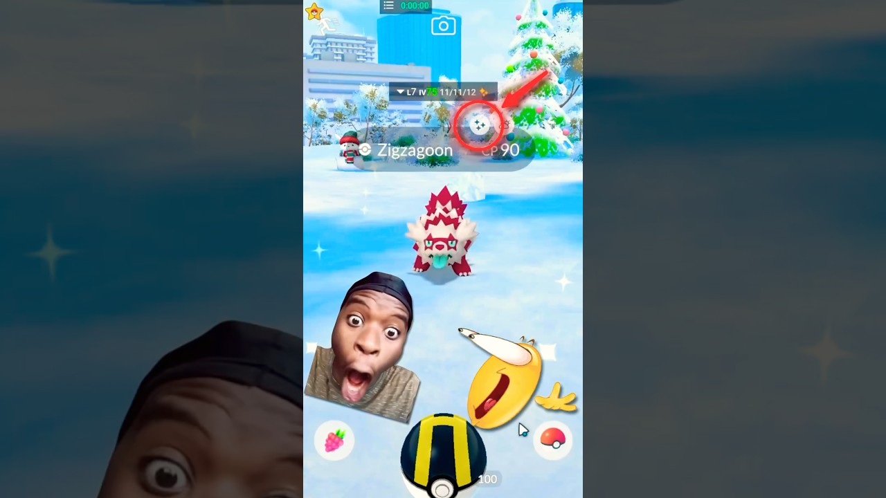 Obstagoon shiny 😎 #pokemongo #wildshiny #pokemon