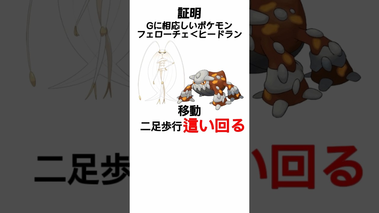 【証明】Gモチーフとして相応しいのはヒードランである。