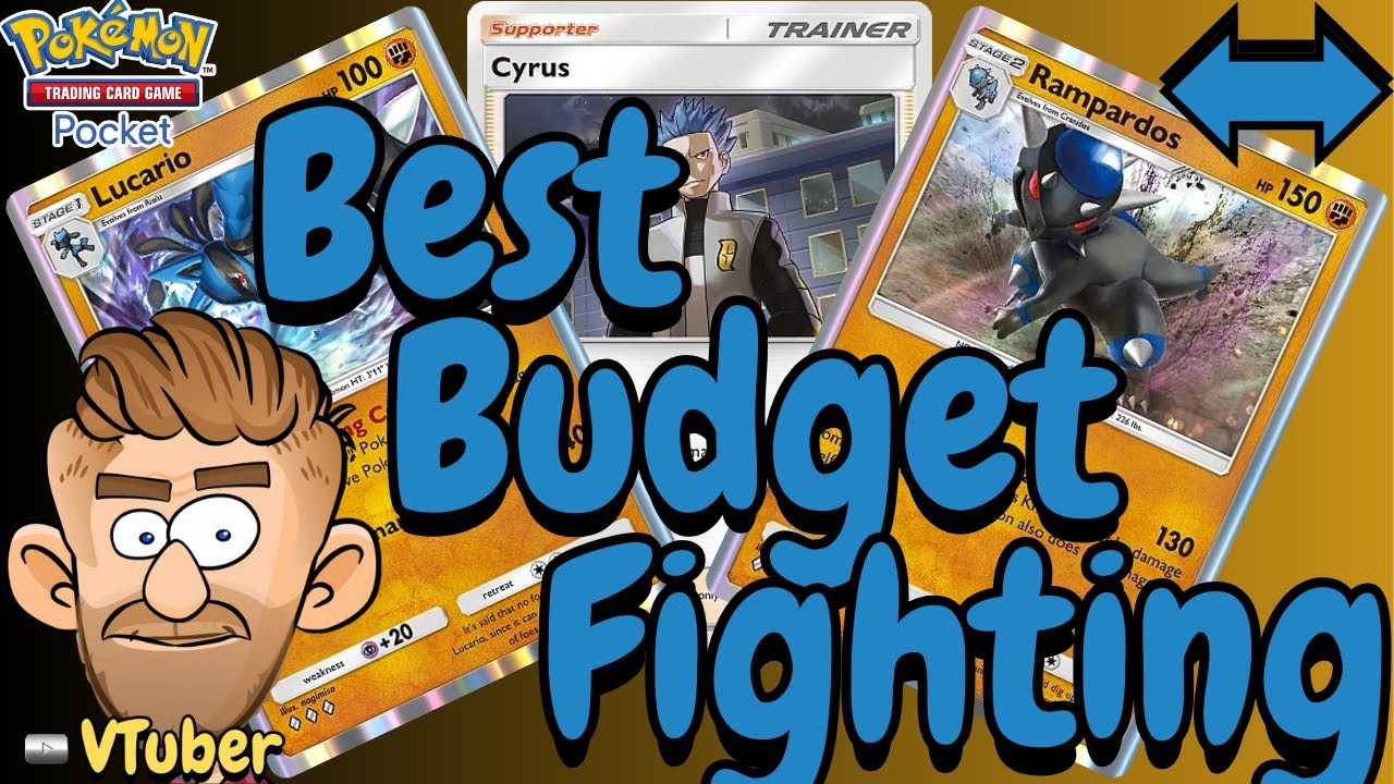 Lucario Coaching Rampardos!  The Best Budget Fighting Deck!  Horizontal.