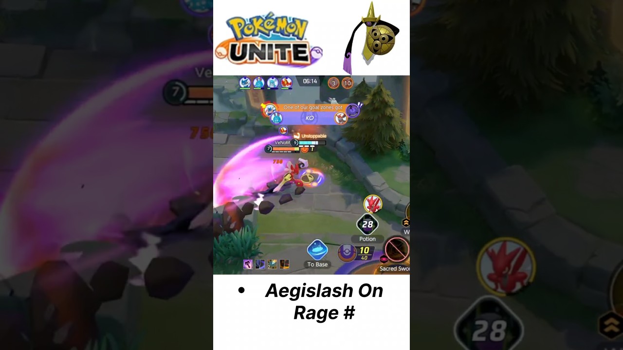 Aegislash On Rage # @pokemonunite #pokemon #pokemonunite #shorts #subscribe