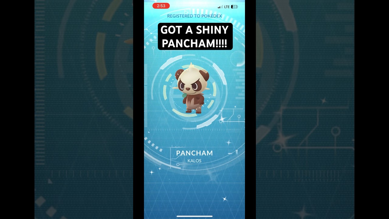 Getting a shiny Pancham in the weekly gift￼