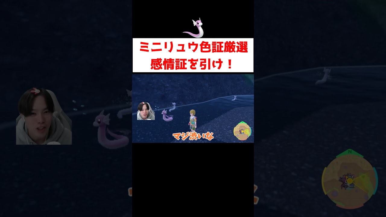 ミニリュウ色証厳選 #ゲーム実況 #shorts #ポケモン #ポケモンSV #色違い #ミニリュウ