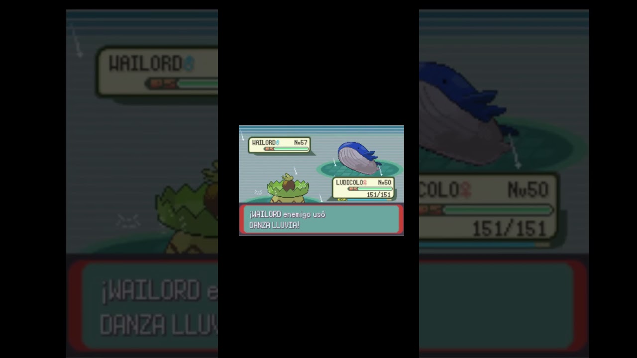 Ludicolo Vs Wailord - Pokemon Esmeralda #pokemon #gameboyadvance #retrogaming #nintendo #gaming