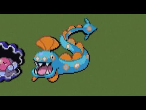 ［マイクラ］黙々とハンテールを作る［ポケモンドット絵］
