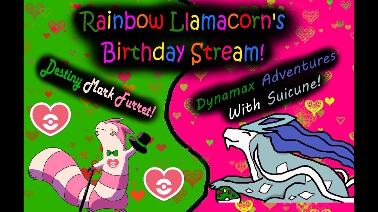 LIVE! Birthday Destiny Mark Furret & Suicune Dynamax Adventures Shiny Hunt!