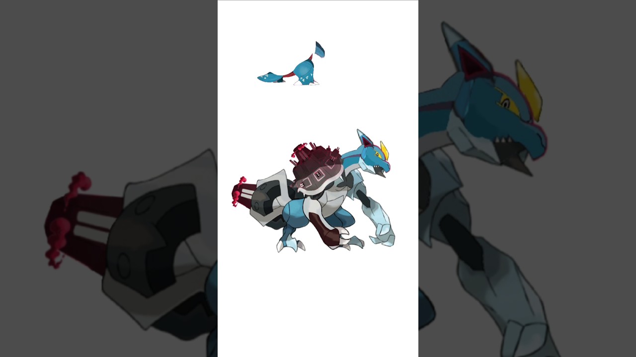 ブラックキュレム＋巨大カメックス合成。 砦亀龍　#ポケモンフュージョン #改造ポケモン  #伝説のポケモン #最強ポケモン #pokemonfusion