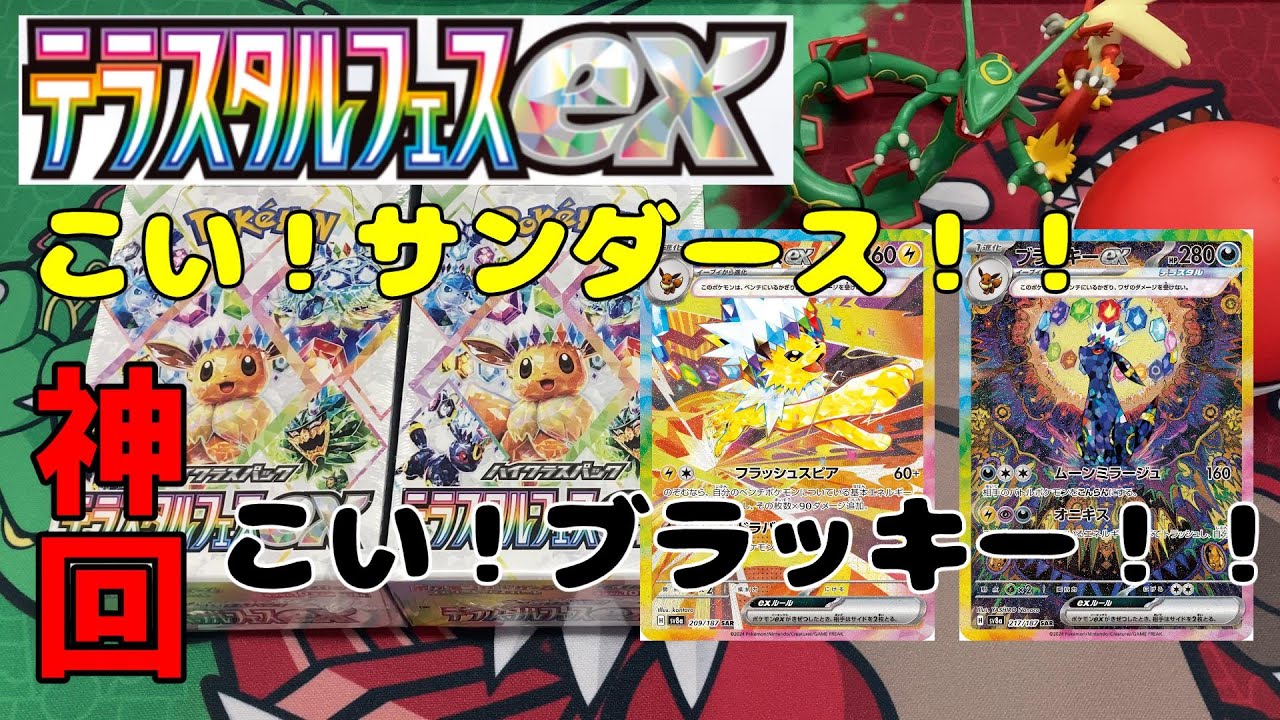 【ポケカ】テラスタルフェスex　BOX開封（2BOX）　ポケモンカード　Pokémon Cards