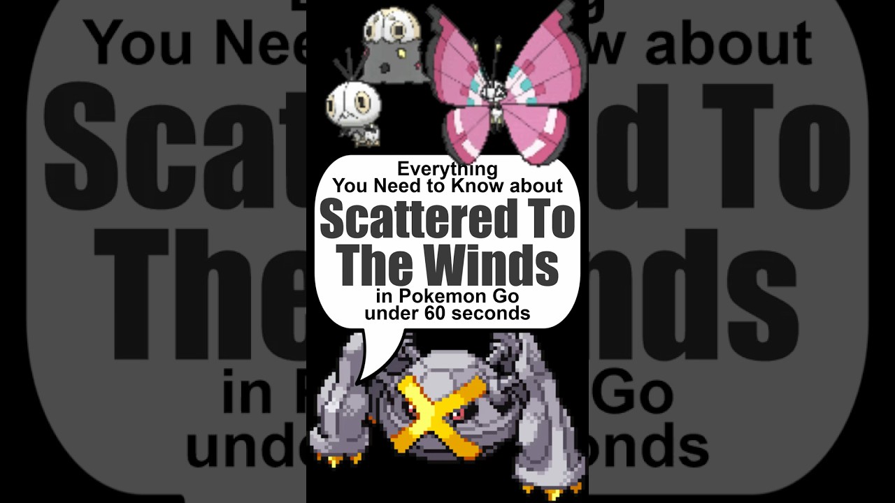 **SCATTERED TO THE WINDS** Event in Pokemon Go under 60 seconds #pokemongo #vivillon #scatterbug