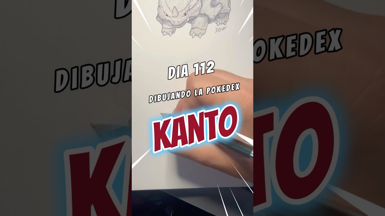 Día 112 dibujando la Pokédex de Kanto - Rhydon - #pokemon #pokemonart #dibujo #proceso #ilustracion
