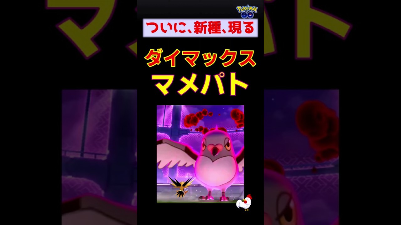 【新種！ダイマックス マメパト、2人討伐】 #ポケモンgo #ポケモン #ダイマックス #マメパト #サンダー