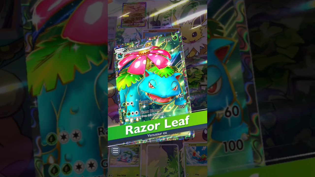 Gameplay Venusaur EX | Pokèmon Trading Card Game Pocket | ポケモンカード