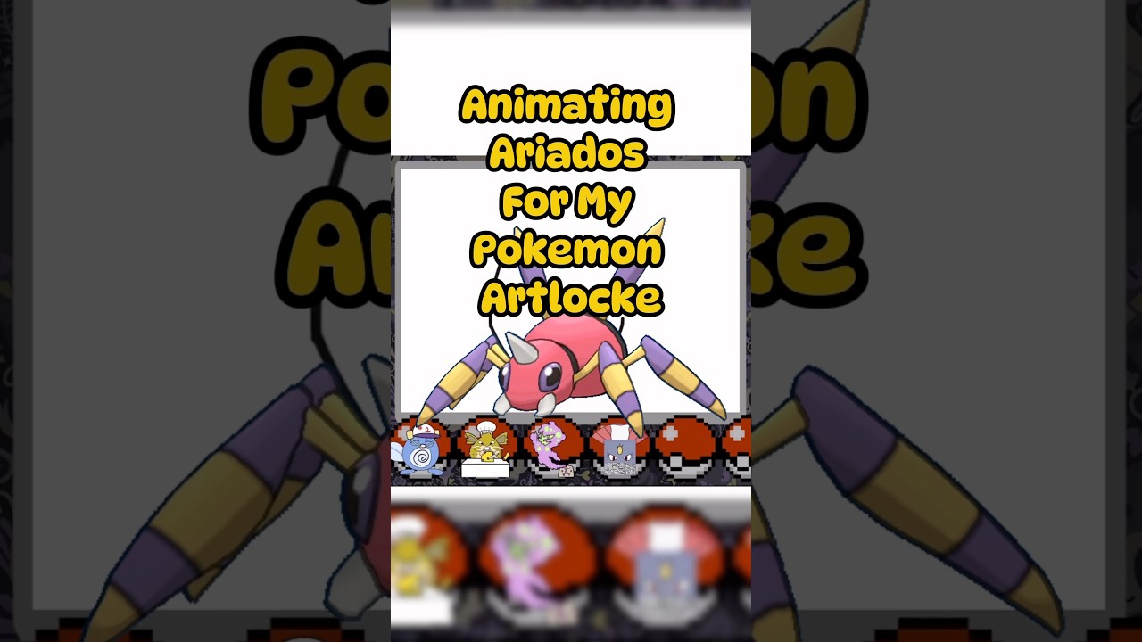 Animating Ariados For My Pokemon Platinum Animation Artlocke! #animation #pokemon #fyp #nuzlocke