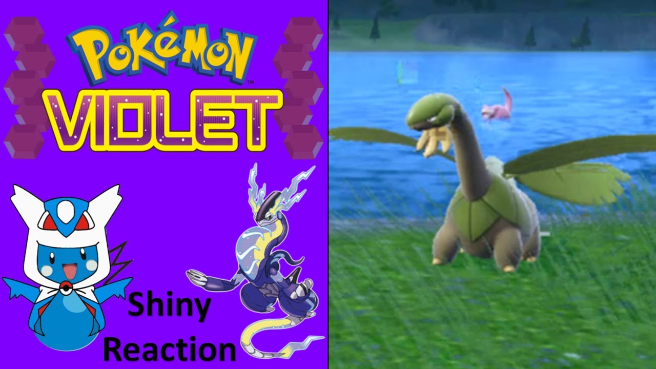 Pokemon Violet:  Shiny Tropius Reaction #2