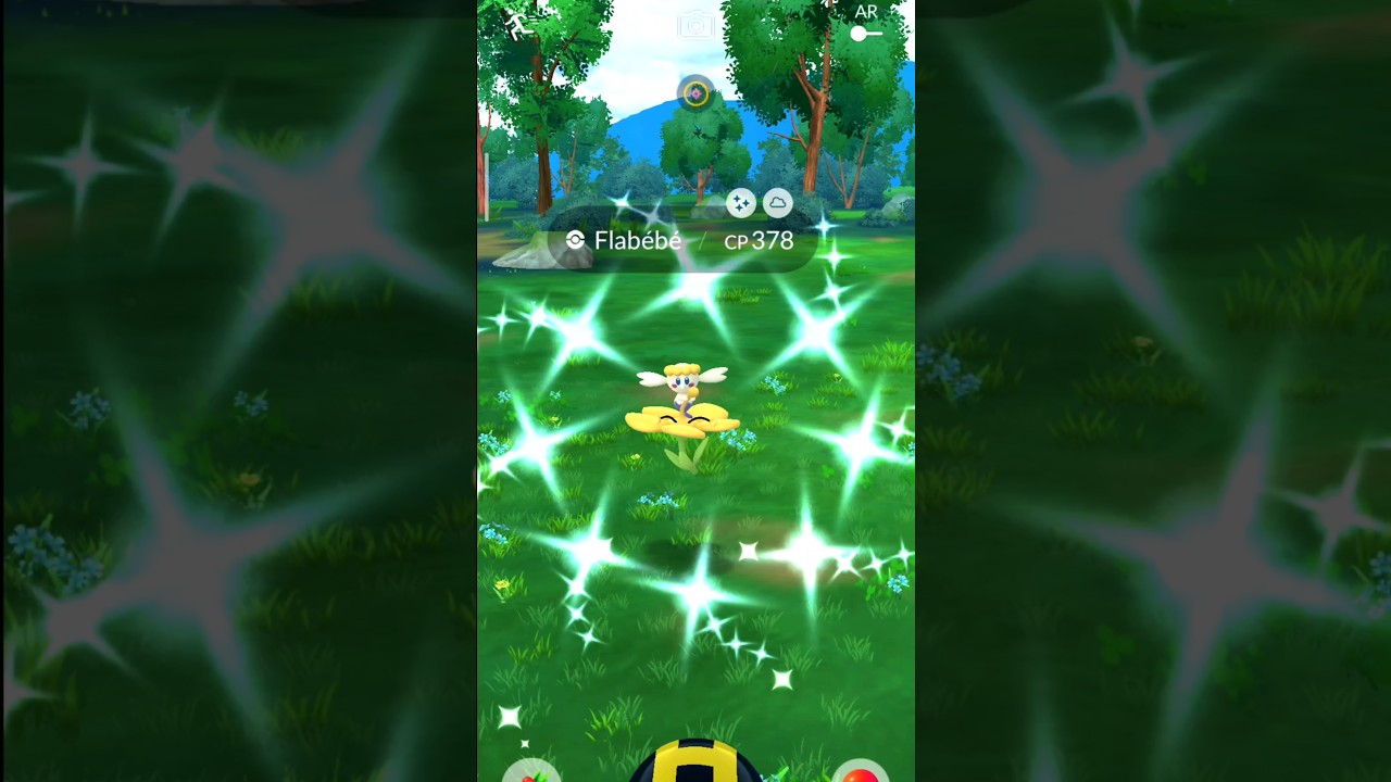 When I Catch ✨ Shiny Flabebe 🌼 From Wild in Pokemon Go #shotrs #pokemongo #pokemon #rare #shiny