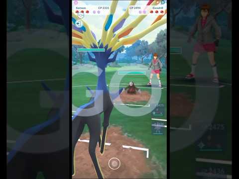 👊⚙️Xerneas {Excadrill {Machamp Pokemon go game ultra league Pokemon trainer gbl #shortvideo