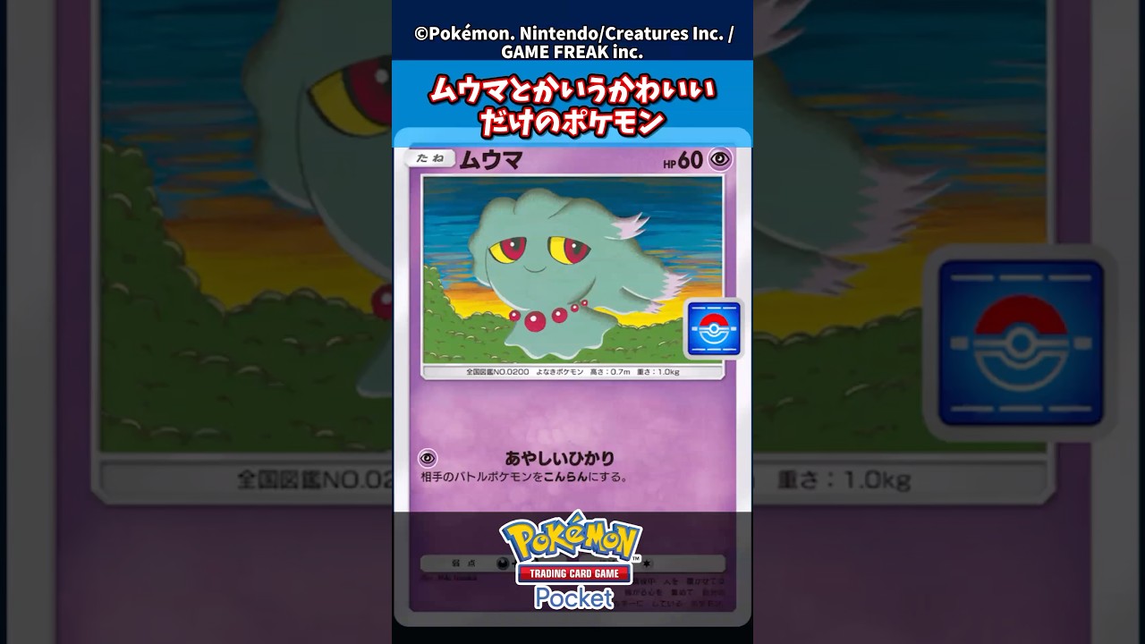 ムウマとかいう可愛いだけのポケモン【新弾】【ディアルガ】【パルキア】【時空の激闘】#ポケモン #ポケモンカード #ポケカ #ポケポケ