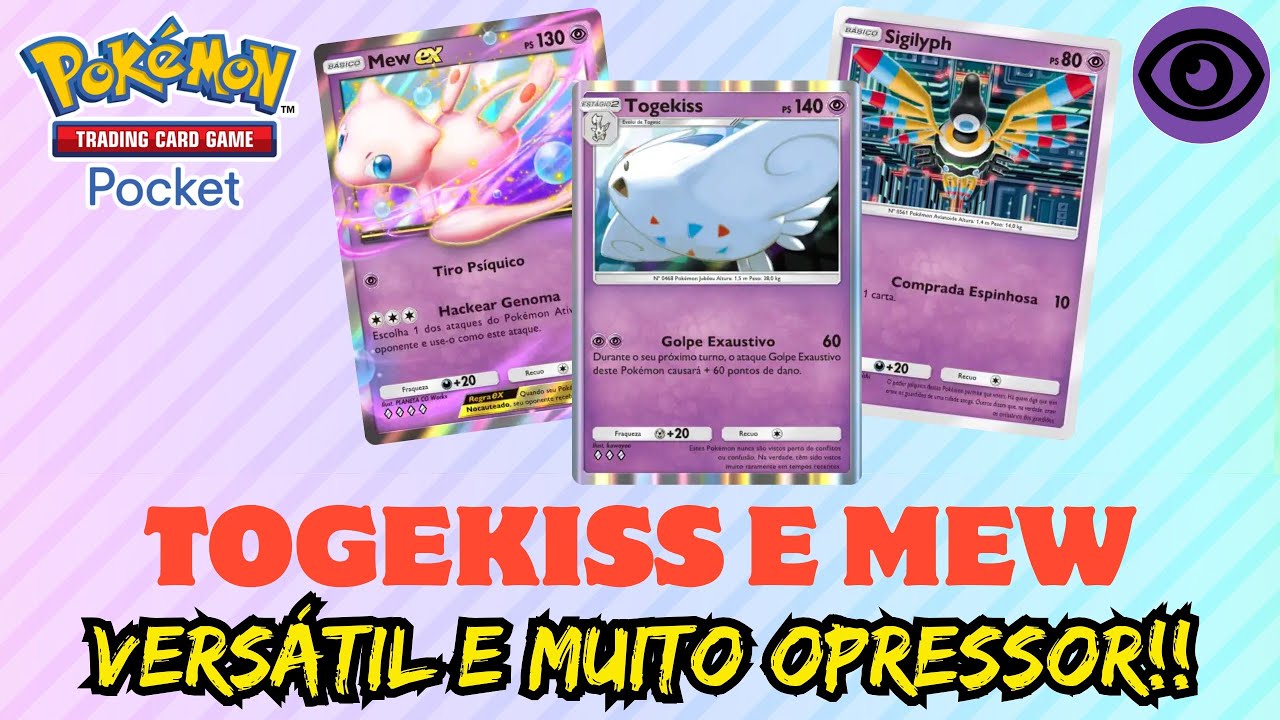DECK DE TOGEKISS E MEW É FORTE E BATE DE FRENTE COM QUALQUER POKÉMON EX - POKÉMON TCG POCKET
