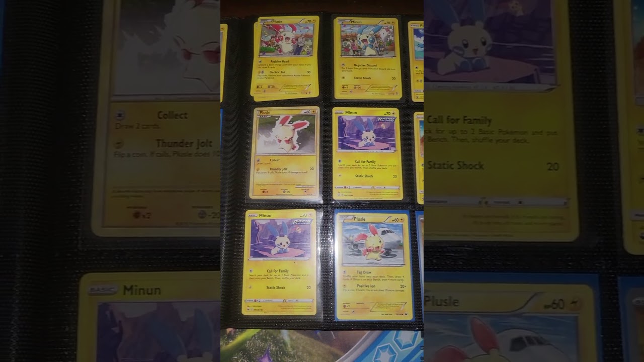 #plusle and #minun #pokemoncards collection #playpokémon