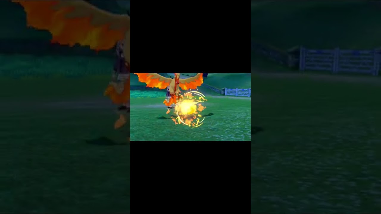 【ポケモン剣盾】色違いガラルファイヤーに炎技使わせてみたら全く違和感が無かった件　#ポケモン剣盾　#ガラルファイヤー　#剣盾　#shorts