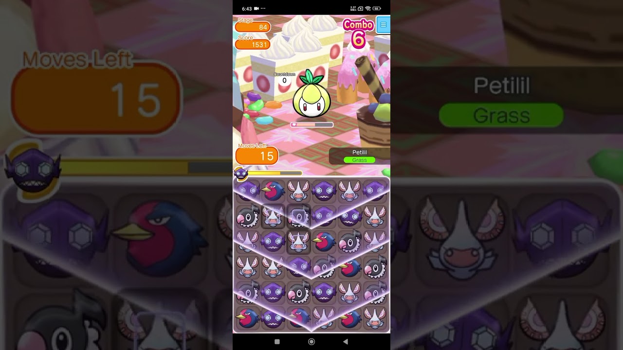 PETILIL | POKEMON SHUFFLE MOBILE | STAGE 84 #pokemon #pokemonshuffle #pokemonmobilegame #mobilegame