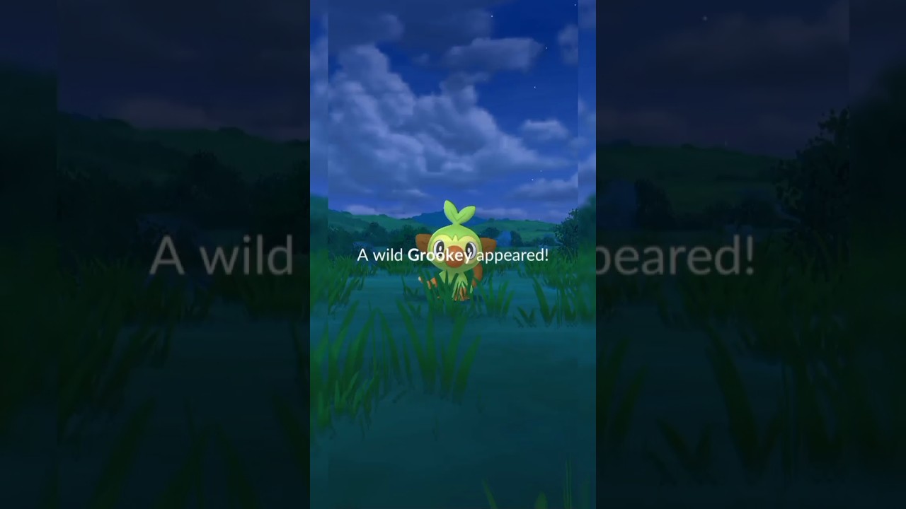 Catching a Grookey for the first time pokemon go #pokemongo #grookey #pokemon