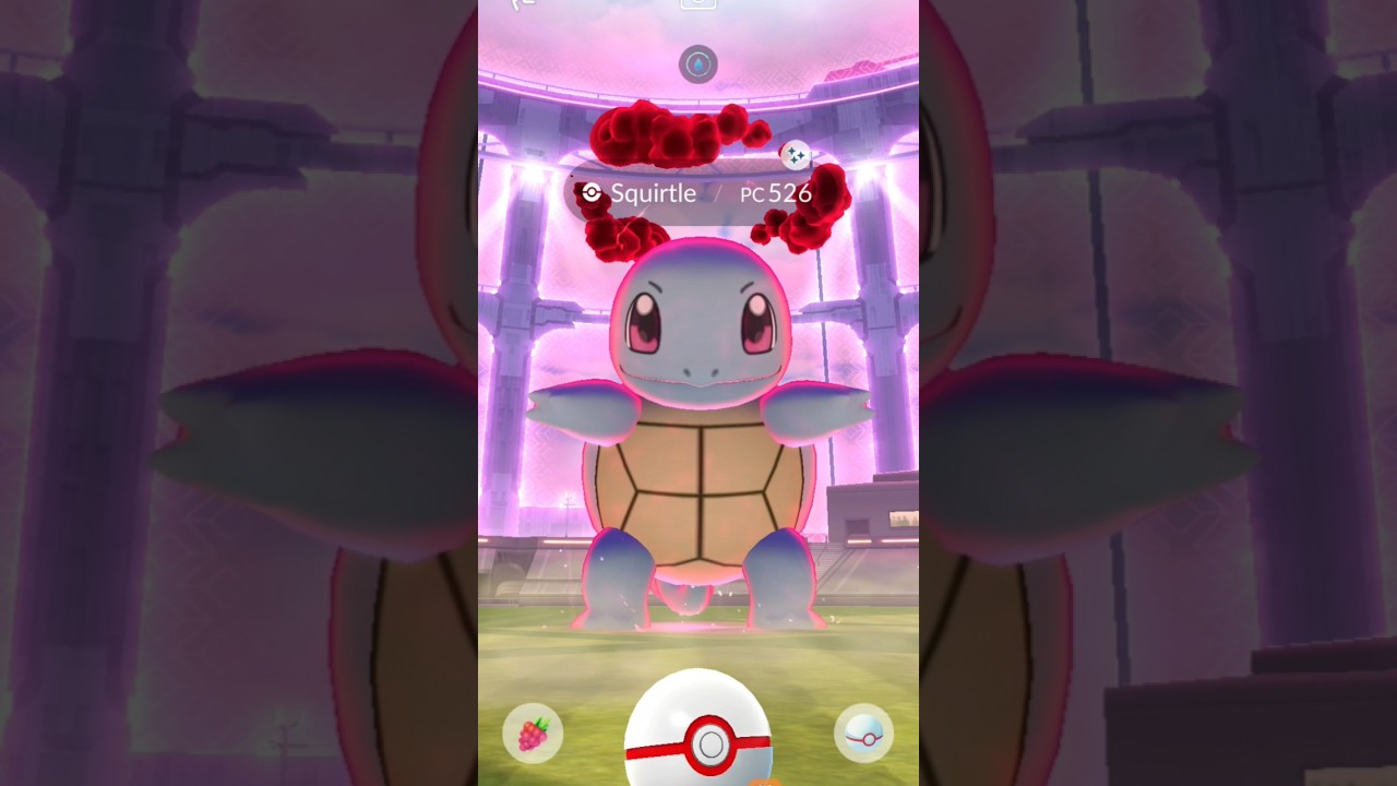 Capturado Squirtle shiny Dinamax           #pokémongobrasil
