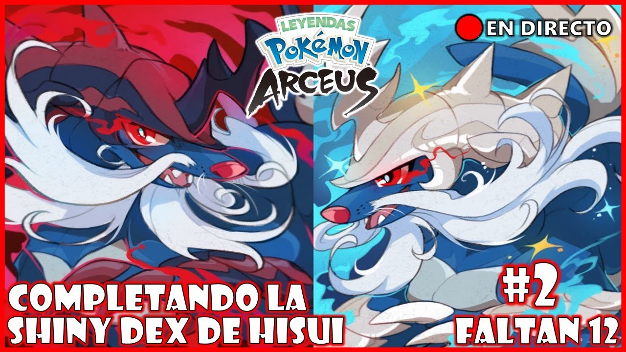 DIRECTO: COMPLETANDO LA SHINY DEX DE HISUI EN POKEMON LEGENDAS ARCEUS #2 "FALTAN 12"
